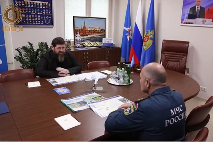 Кадыров опубликовал новое видео из Москвы
